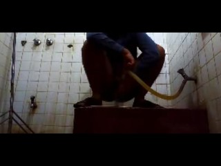 Pakistani Delighted Pissing Near Toilet